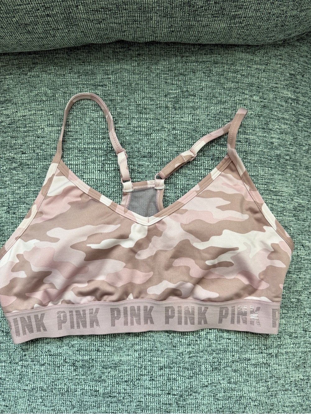 PINK Victoria's Secret Pink & Tan Camo Bralette